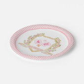 Preppy Pickle Ball Custom Verjaardag Papieren Bordje (Gekanteld)