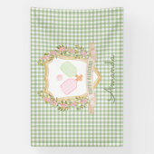 Preppy Pickle Ball Gelukkige verjaardag Spandoek (Verticaal)