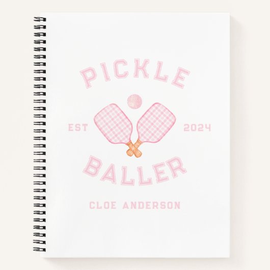 Preppy Pickle Baller Notitieboek (Voorkant)