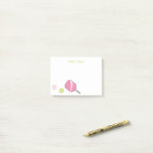 Preppy Pickleball - Aangepaste Post-it Blocnote Post-it® Notes (Op bureau)
