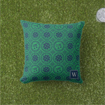 Preppy Pickleball Damask – Navy & Groen Dink