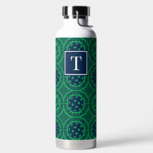 Preppy Pickleball Damask - Navy & Groen Dink 