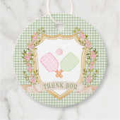 Preppy Pickleball dank je Bedankjes Labels (Voorkant)