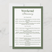 Preppy Pickleball Garden Bachelorette Party Kaart (Achterkant)