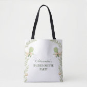 Preppy Pickleball Garden Bachelorette Party Tote Bag (Voorkant)