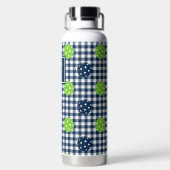 Preppy Pickleball Gingham - Navy & Lime Waterfles (Achterkant)