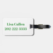 Preppy Pickleball Love Bagagelabel (Achterkant horizontaal)