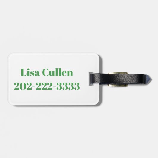 Preppy Pickleball Love Bagagelabel (Achterkant horizontaal)