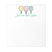 Preppy Pickleball Notitieblok Gift (Voorkant)