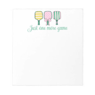 Preppy Pickleball Notitieblok Gift