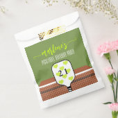 Preppy Pickleball Paddle Foto Dink Verjaardagsfees Bedankzakje (Gezegeld)