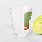 Preppy Pickleball Paddle Foto Dink Verjaardagsfees Shot Glas (Links)