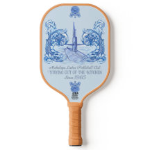 Preppy pickleball paddle met onderzeebootthema