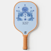 Preppy pickleball paddle met onderzeebootthema (Achterkant)