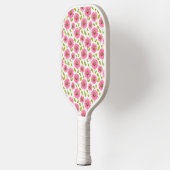 Preppy Pickleball Paddle met roze madeliefjes (Links)