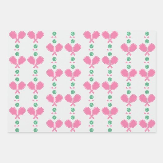 preppy pickleball-papier inpakpapier vel (Voorkant)