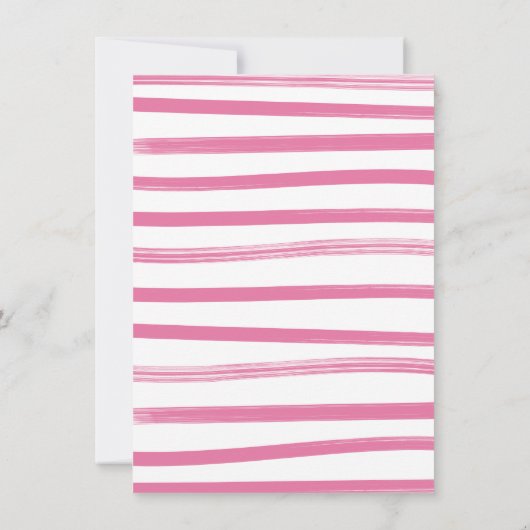 Preppy Pickleball Party Dink Girl Baby shower Kaart (Achterkant)