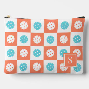 Preppy Pickleball Schaakbord - Koraal & Aqua Etui