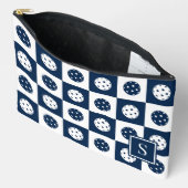 Preppy Pickleball Schaakbord - Navy & Wit Etui (Open)