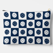 Preppy Pickleball Schaakbord - Navy & Wit Etui (Achterkant)