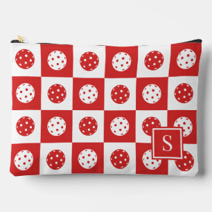 Preppy Pickleball Schaakbord - Rood & Wit Etui