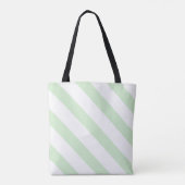 Preppy Pickleball Strepen Tote Bag (Achterkant)