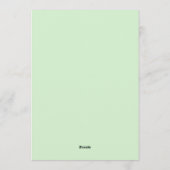 Preppy Pickleball Stripes Wedding Kaart (Achterkant)