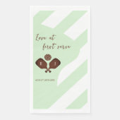 Preppy Pickleball Stripes Wedding Servet (Voorkant)