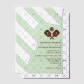 Preppy Pickleball Stripes Wedding Vellum Uitnodigingen (Offset (Uitnodiging))