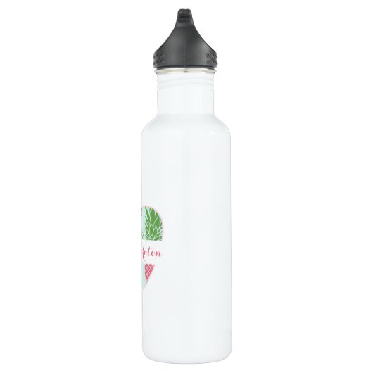 Preppy Pineapple Apple Personalized Teacher Waterfles (Rechts)