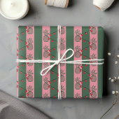 Preppy Pineapple Christmas - Schattige Modern Kleu Inpakpapier Vel