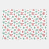 Preppy Pink and Green Christmas Holiday Pattern  Inpakpapier Vel (Voorkant 2)