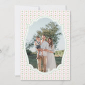 Preppy Pink Bow Christmas Nutcracker 2 Photos  Feestdagenkaart (Voorkant)