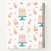 Preppy Pink Cake Cupcakes Receptenboek Notitieboek (Achterkant)