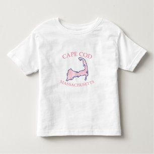 Preppy Pink Cape Cod Massachusetts Kinder Shirts