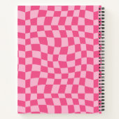 Preppy Pink Checkered Notitieboek (Achterkant)
