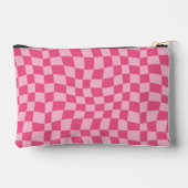 Preppy Pink Checkered Pencil Hoesje Etui (Achterkant)