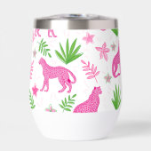 Preppy Pink Cheetah Floral (Voorkant)