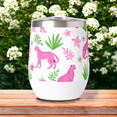 Preppy Pink Cheetah Floral