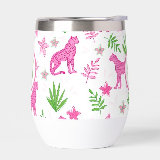 Preppy Pink Cheetah Monogram (Links)