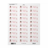 Preppy Pink Dachshund Christmas Address Labels (Full Sheet)