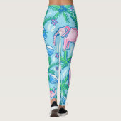 Preppy Pink Elephant Leggings (Achterkant)