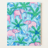 Preppy Pink Elephant Planner (Achterkant)