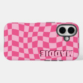 Preppy Pink geometrisch Case-Mate iPhone Case (Achterkant (horizontaal))