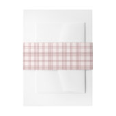 Preppy pink gingham country Bridal Shower Uitnodigingen Wikkel (Voorkant Voorbeeld)