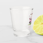 Preppy Pink Golf Cart gepersonaliseerd Shot Glas (Links)