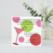 Preppy Pink Green Jingle Mingle Kerstfeest Kaart (Staand voorkant)