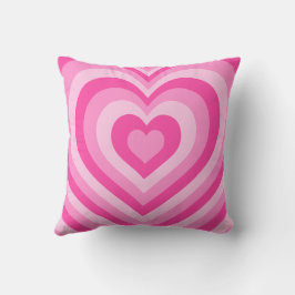 Preppy Pink Heart Kussen