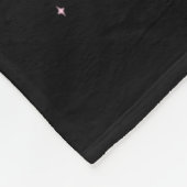 Preppy Pink Out Tackle Voetbal Borstkanker Aware Fleece Deken (Hoek)