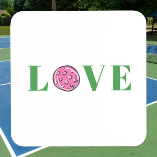 Preppy Pink Pickleball Love Beverage Coaster Bier Onderzetter